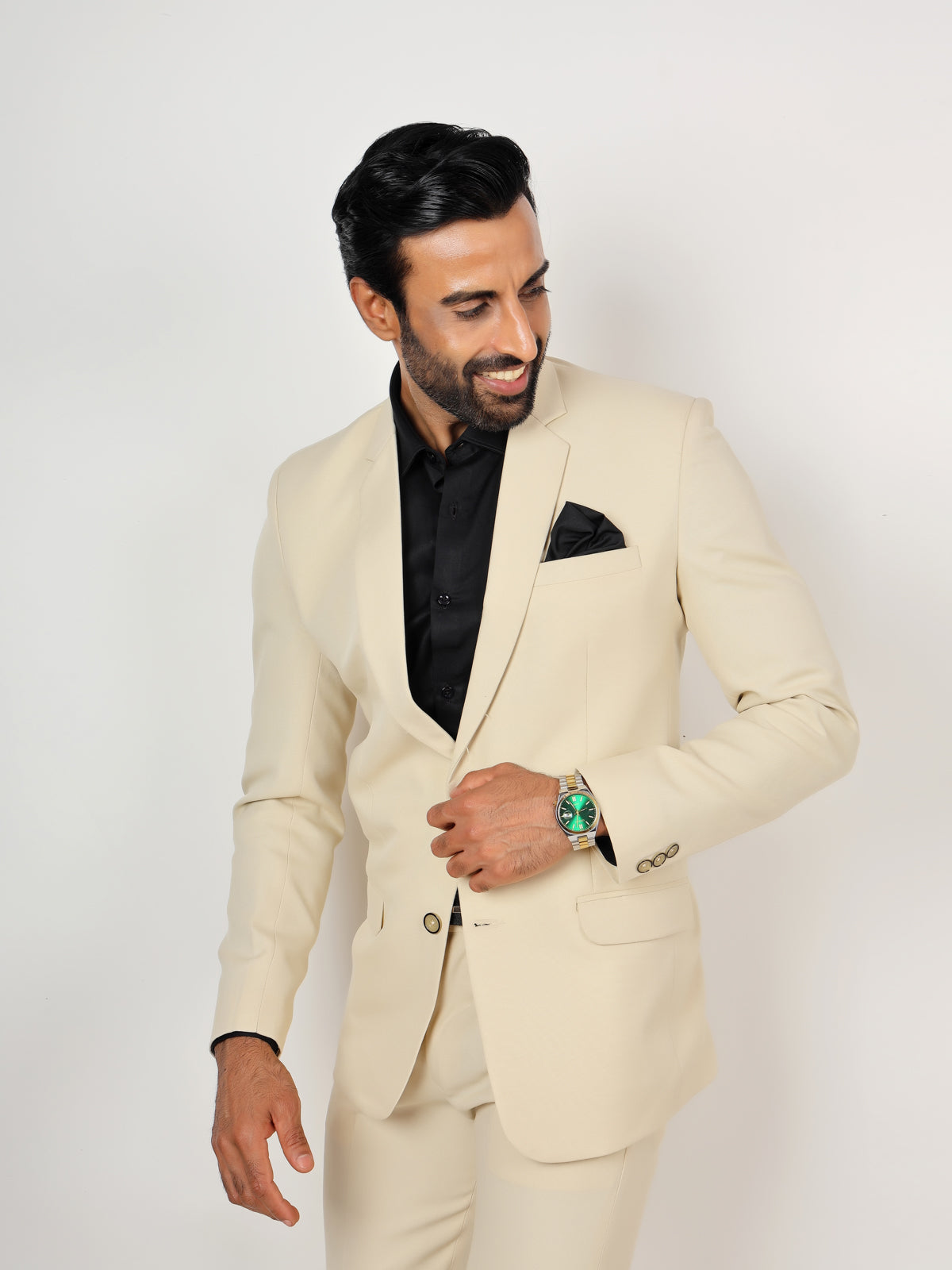 CREAM METTY BLAZER – Parichay