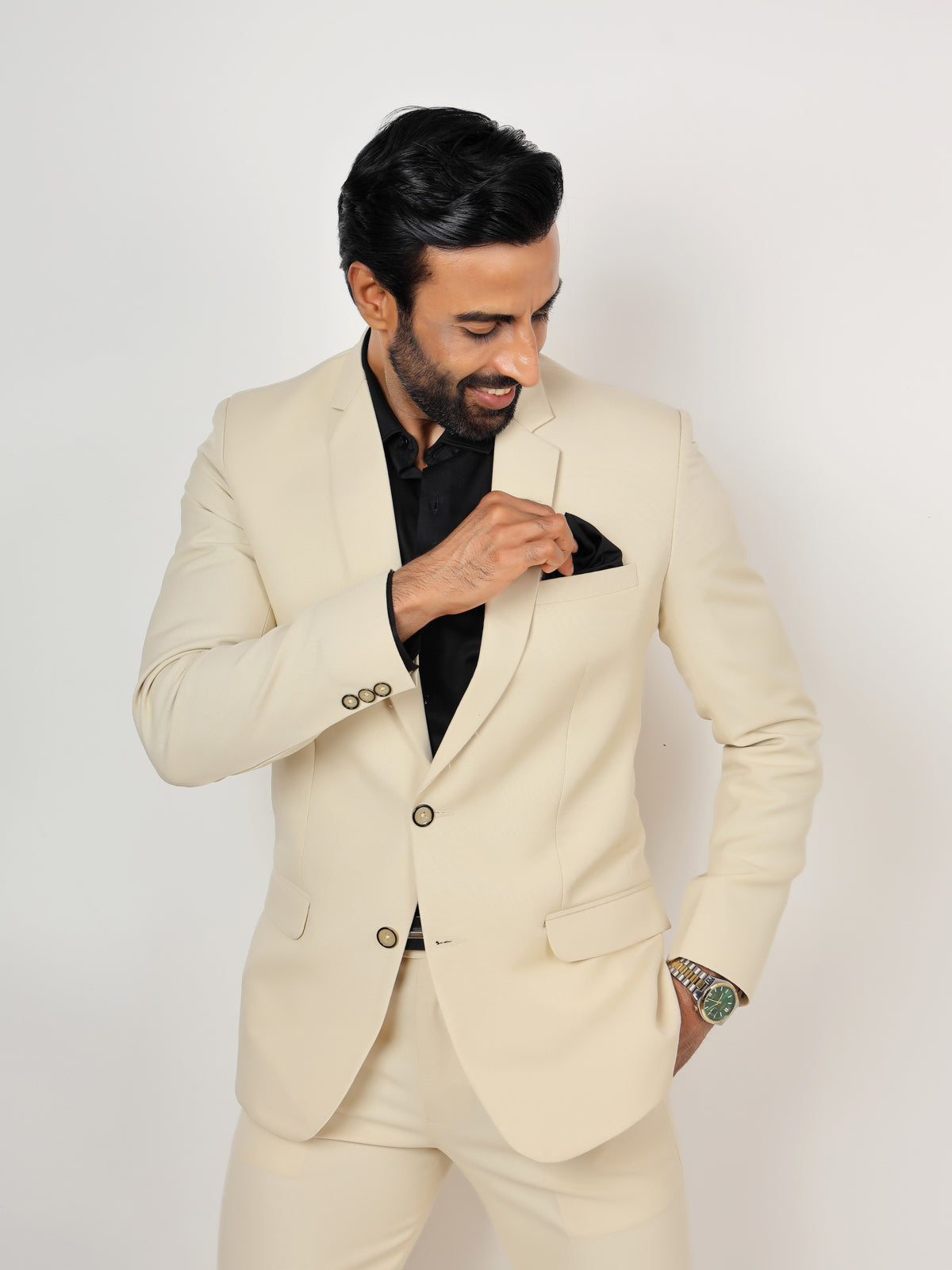 CREAM METTY BLAZER