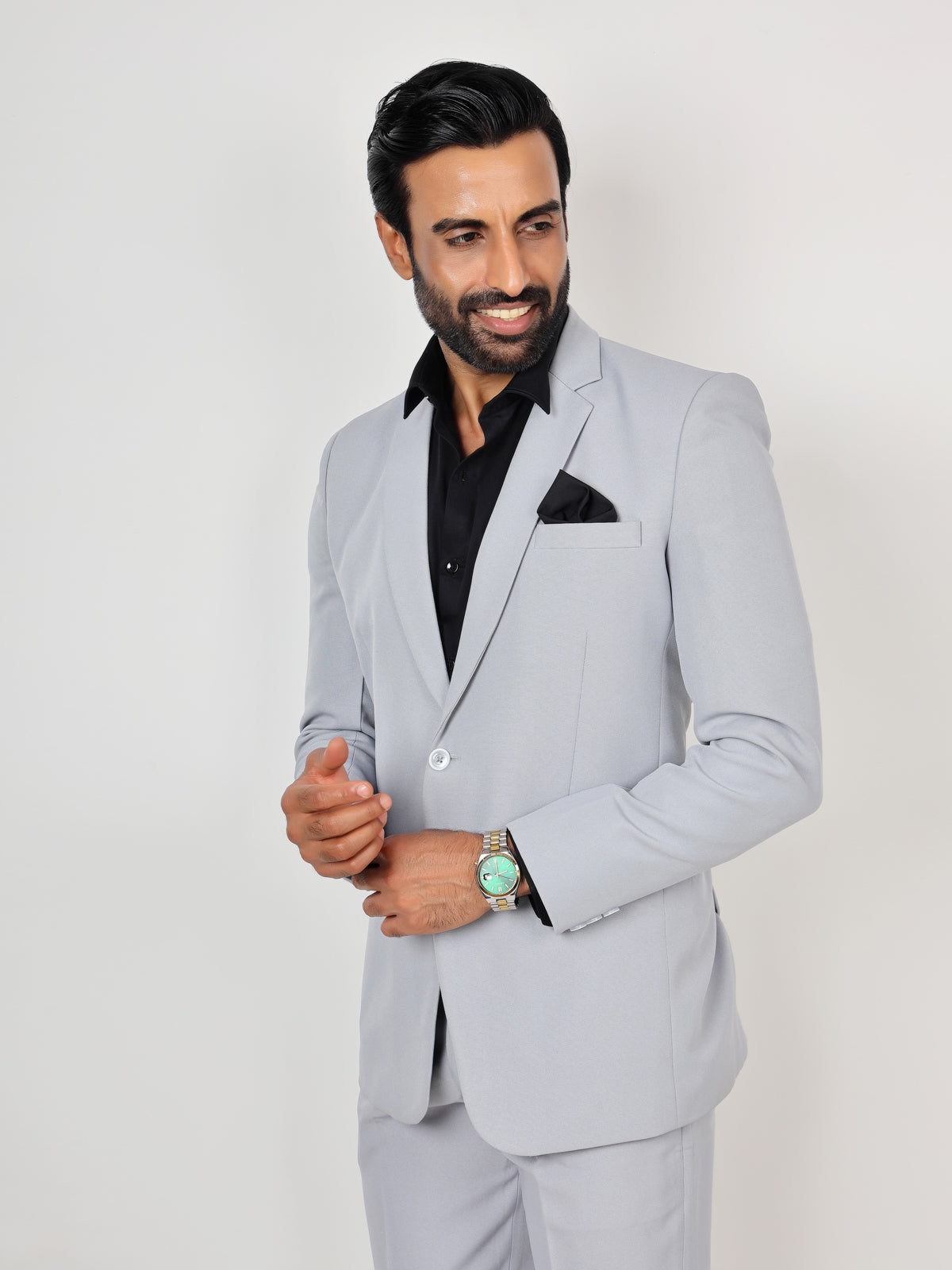 LIGHT SILVER METTY BLAZER