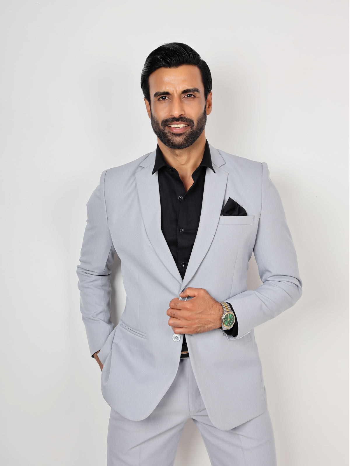 LIGHT SILVER METTY BLAZER