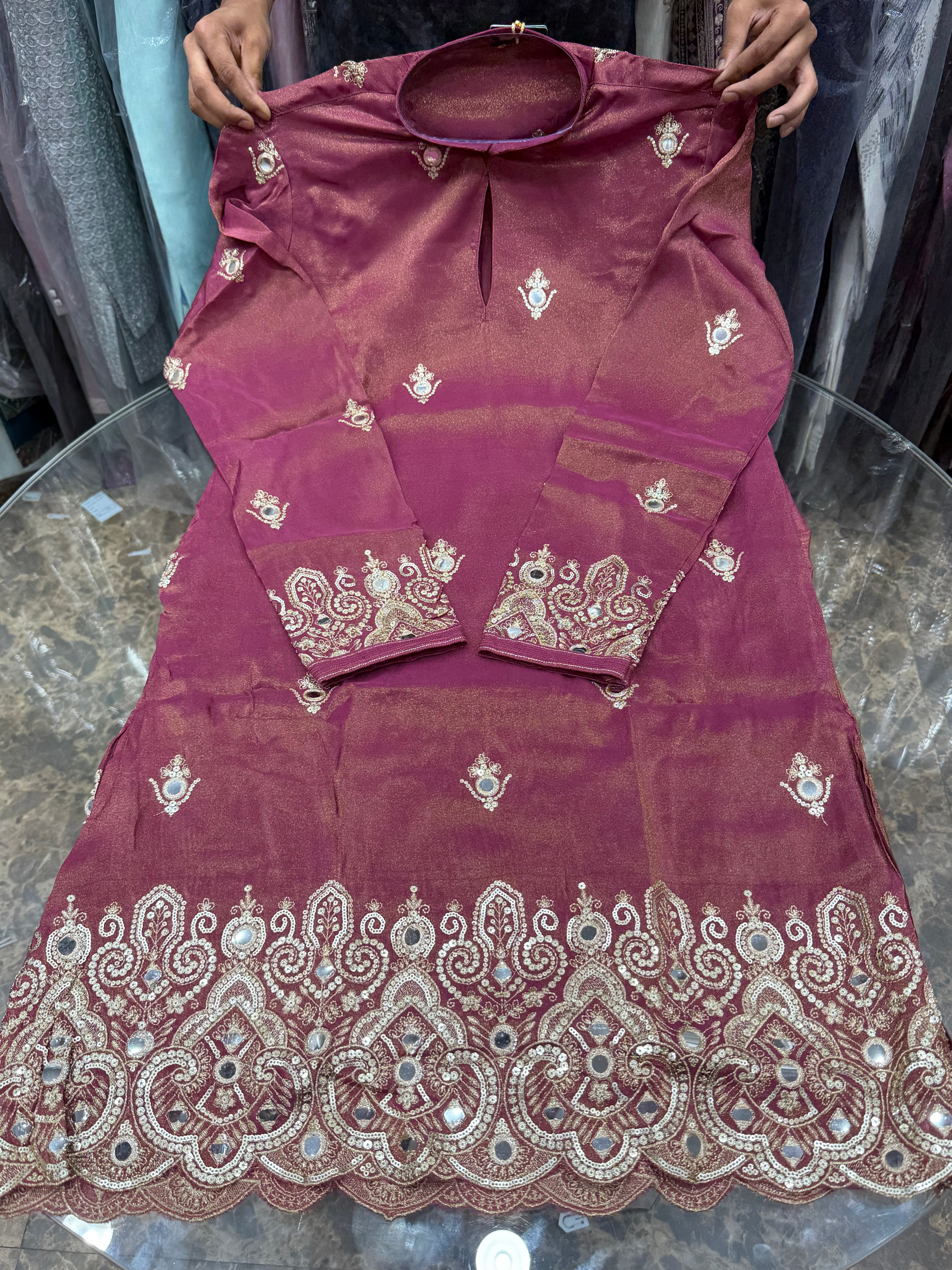 TISSUE FABRIC KURTA