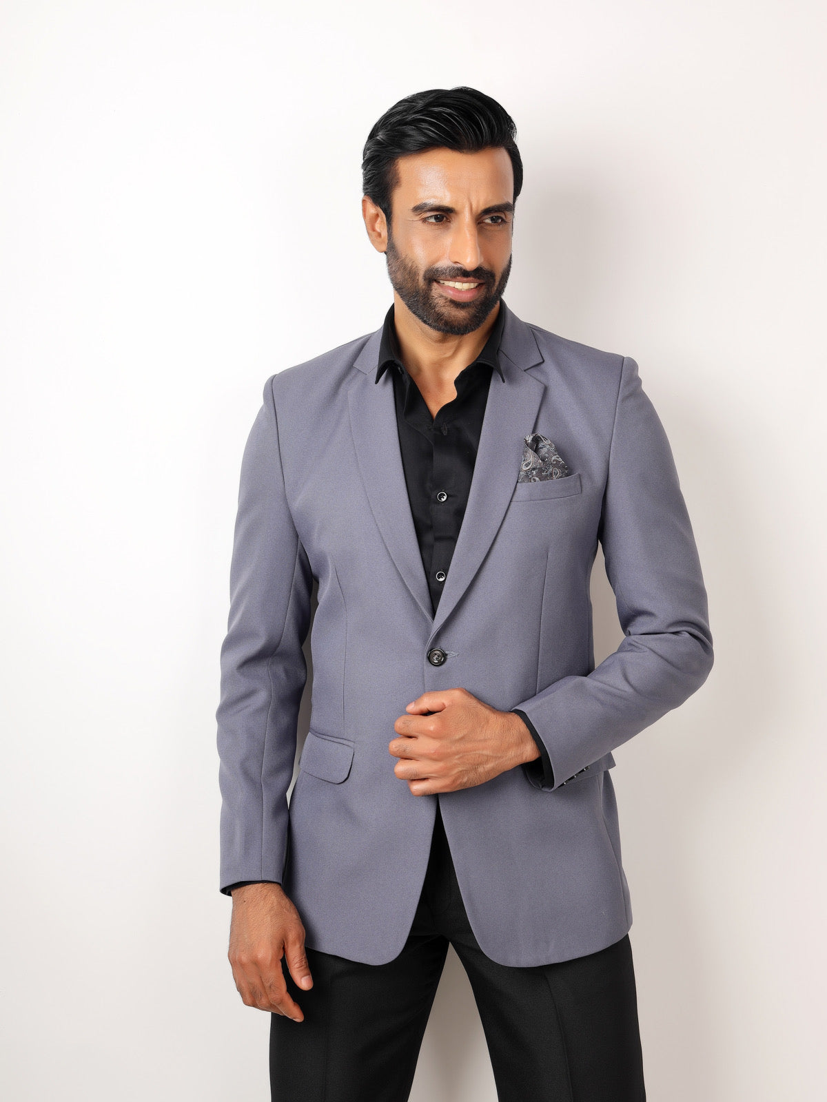 GREY METTY BLAZER