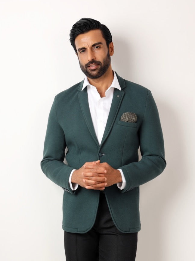 BLUE GREEN BLAZER