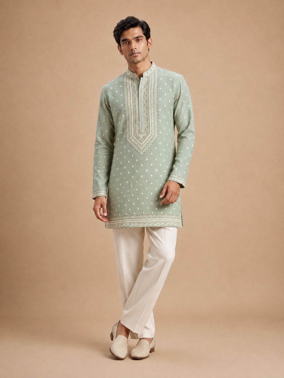 COTTON LINEN KURTA