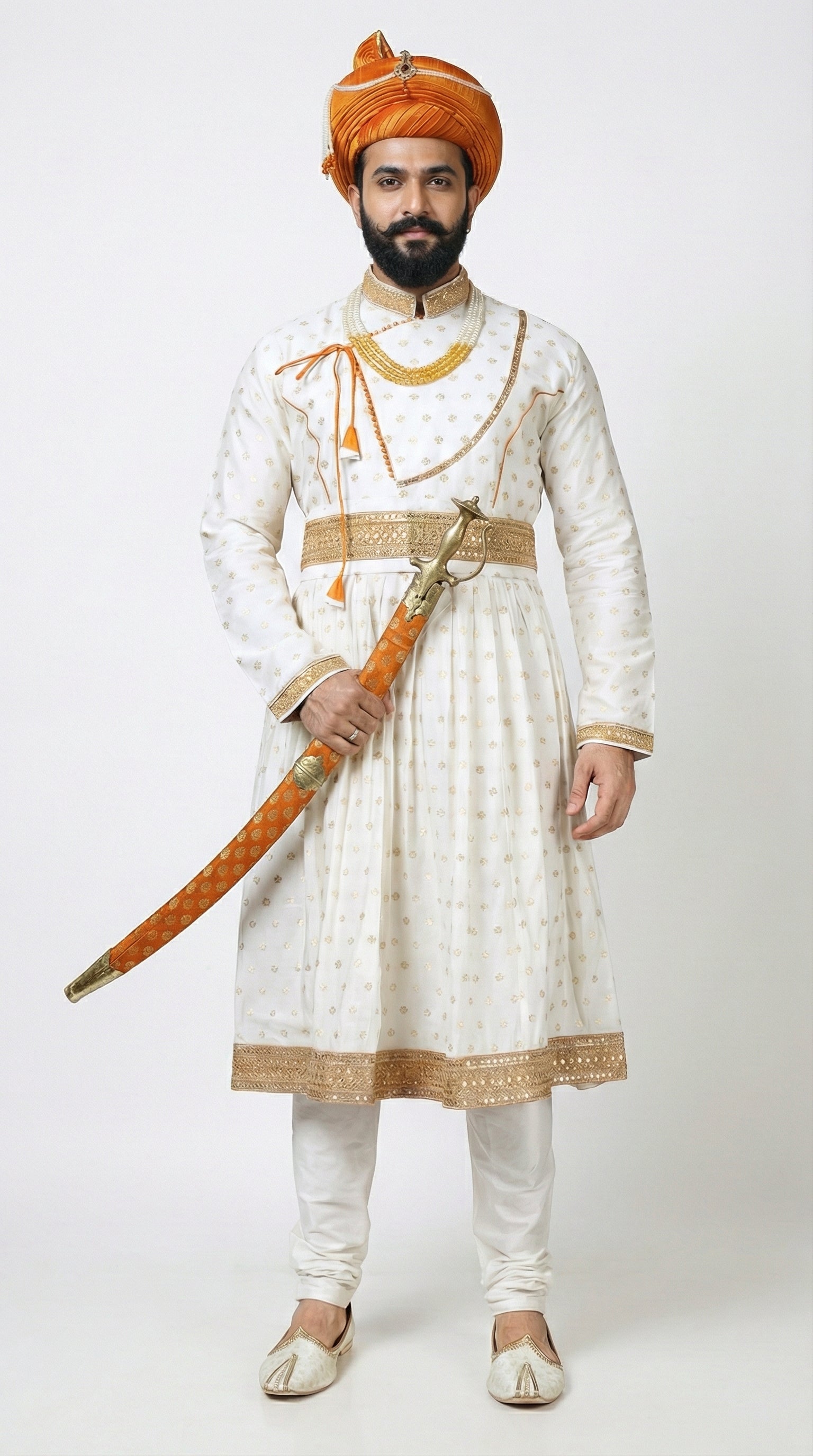 ORANGE COLOR PESHWAI