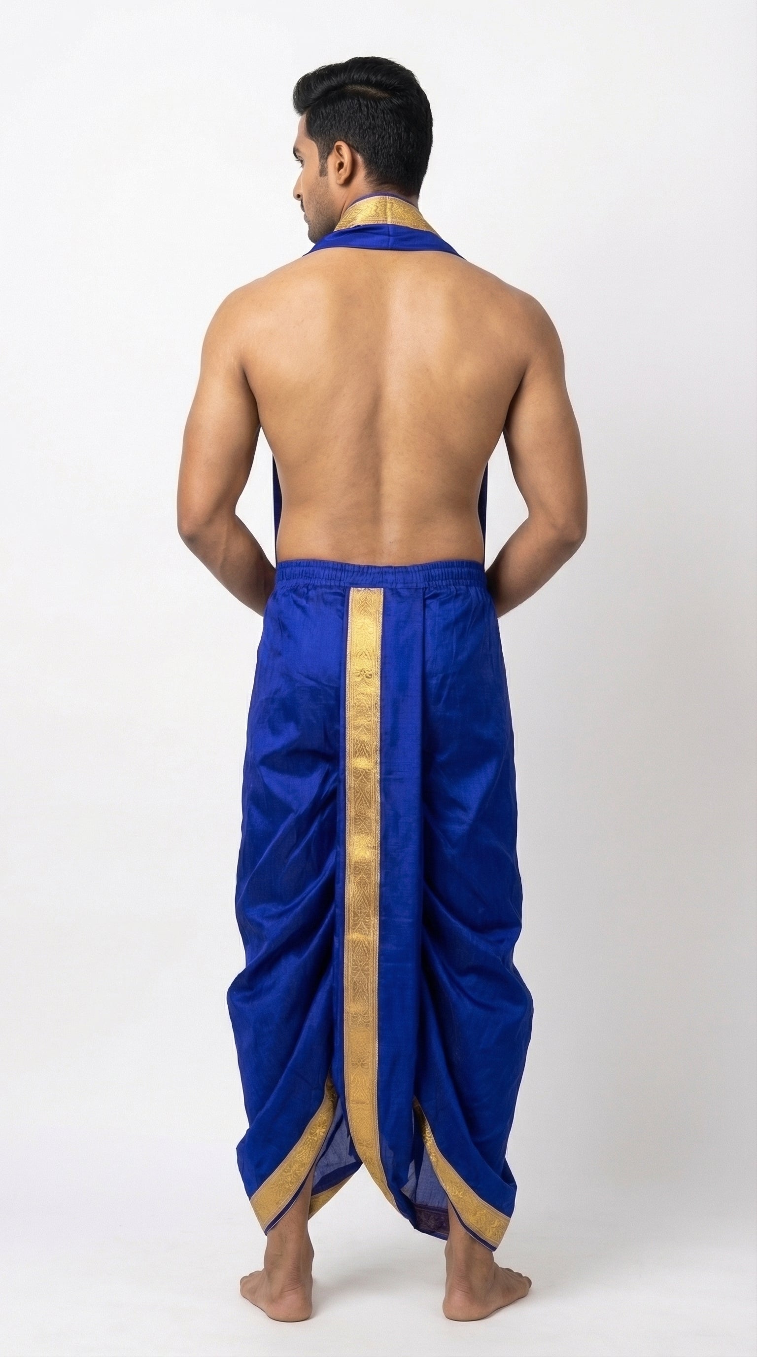 MUSTURD YELLOW DHOTI UPARNA