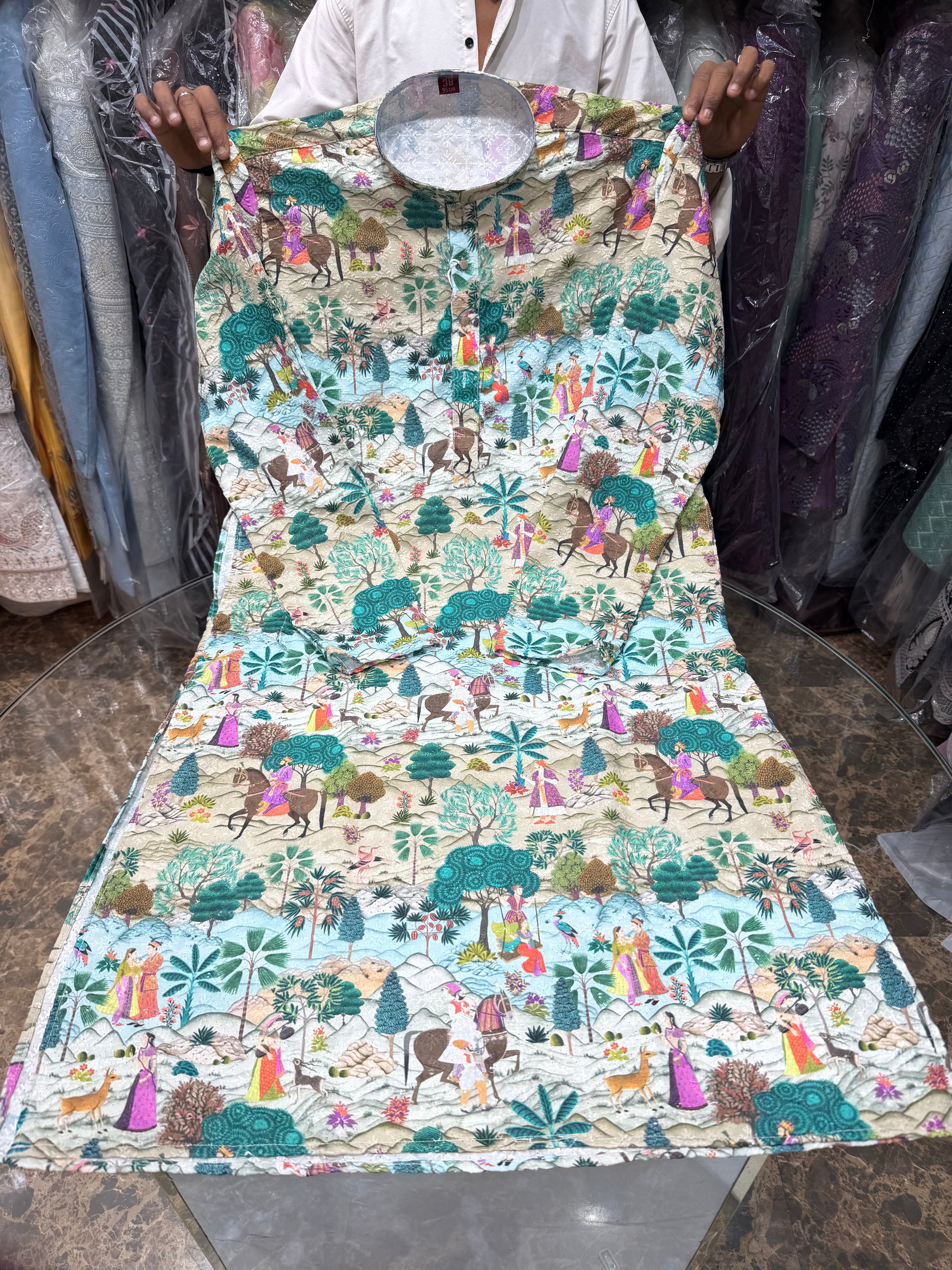 FLORAL KURTHA