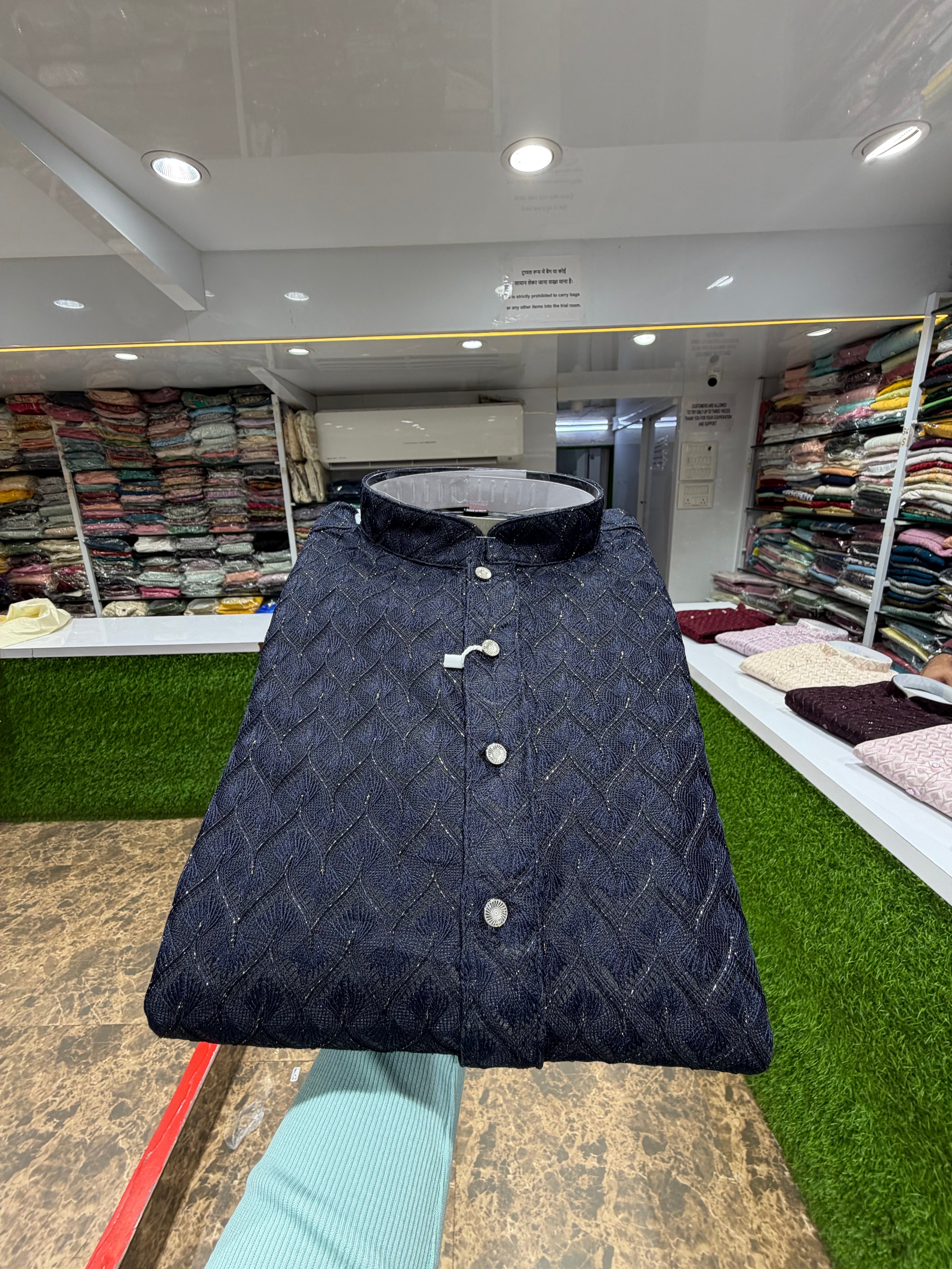 WW NAVY BLUE KURTHA
