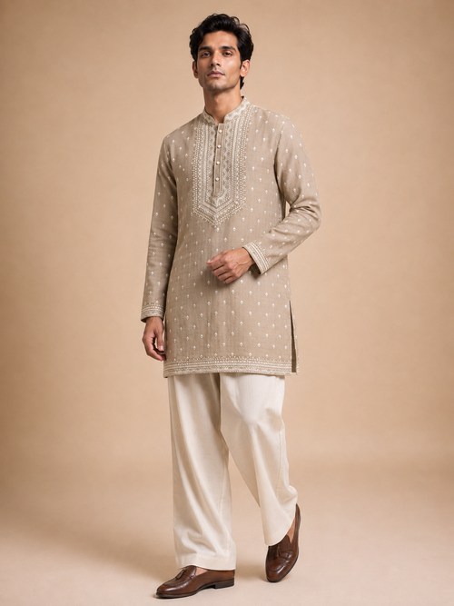 COTTON LINEN KURTA