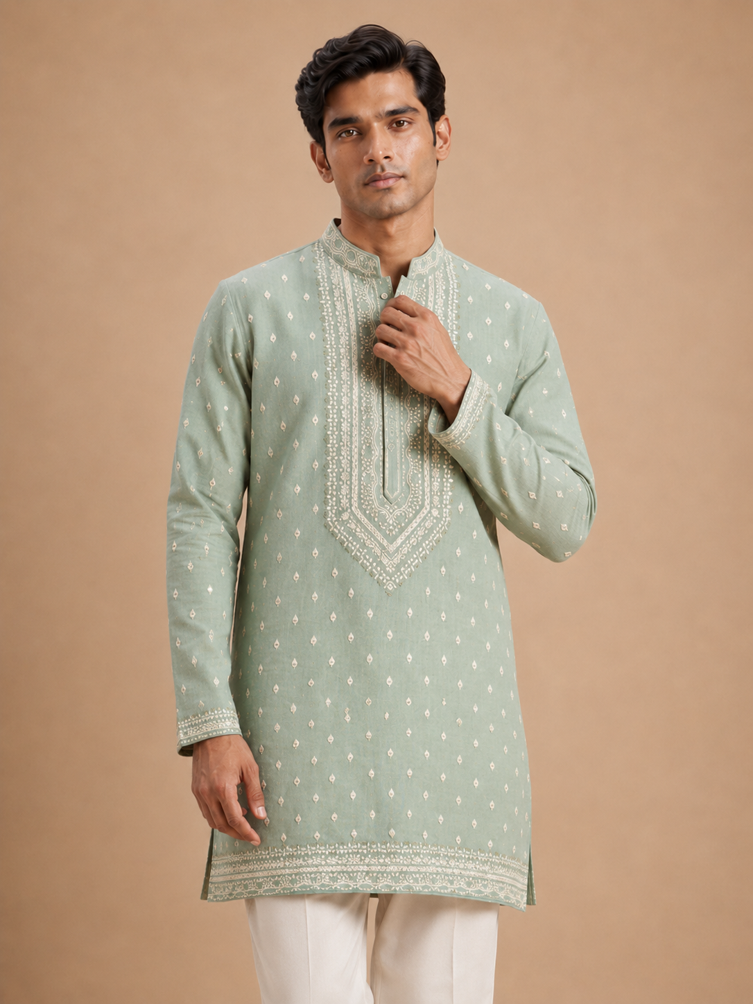 COTTON LINEN KURTA