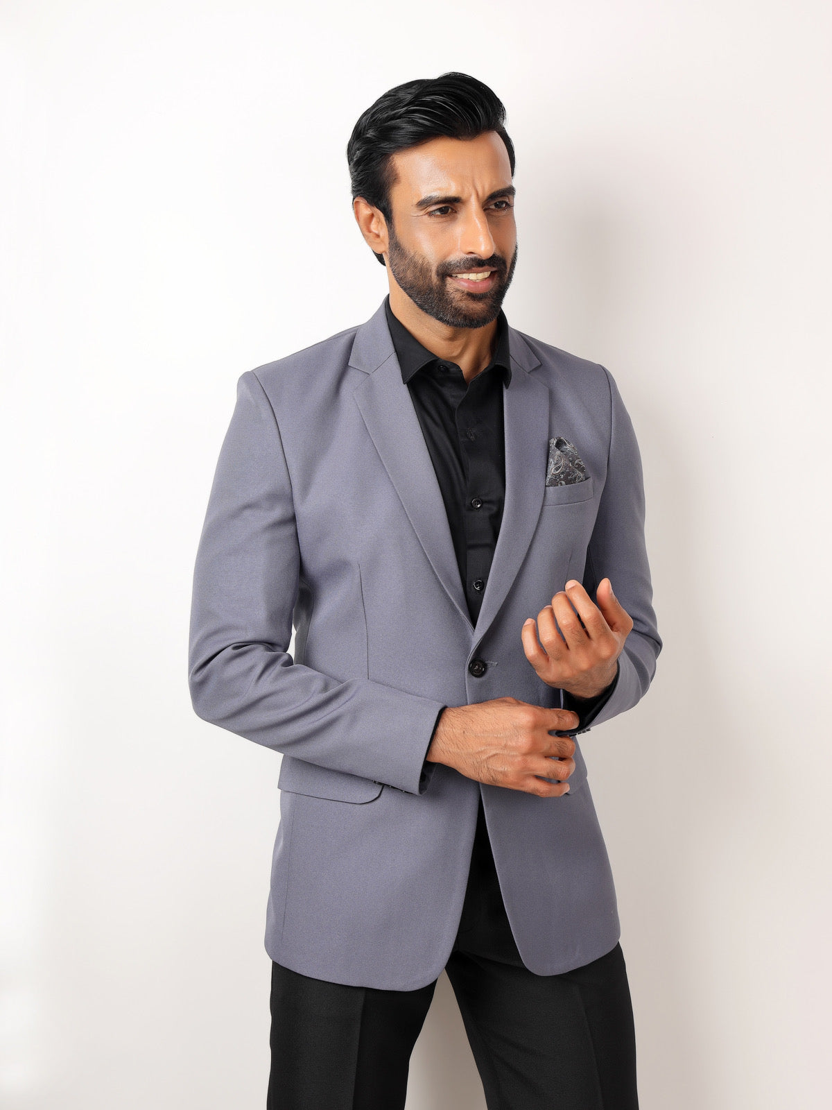 GREY METTY BLAZER