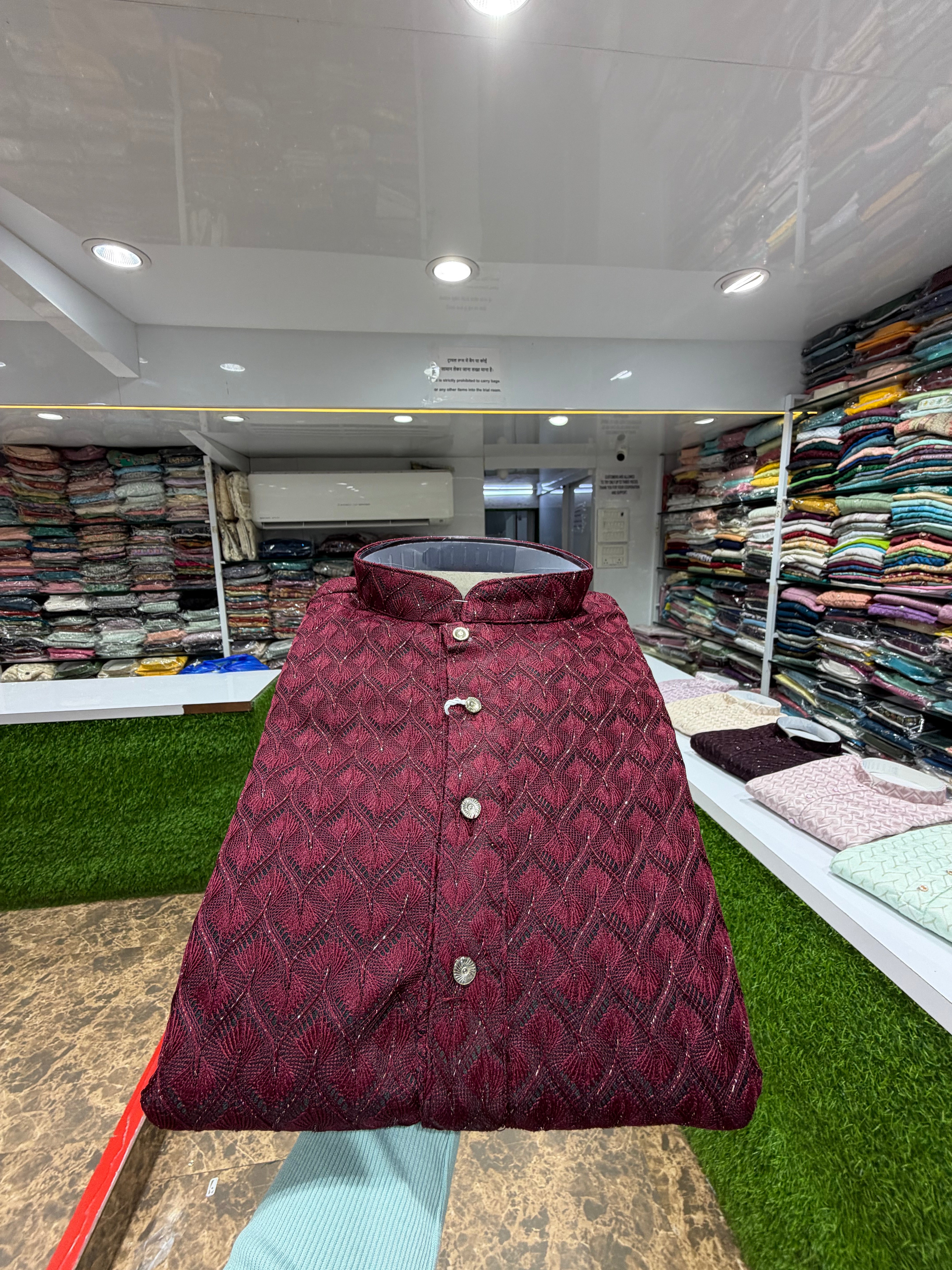 WW MAROON KURTHA