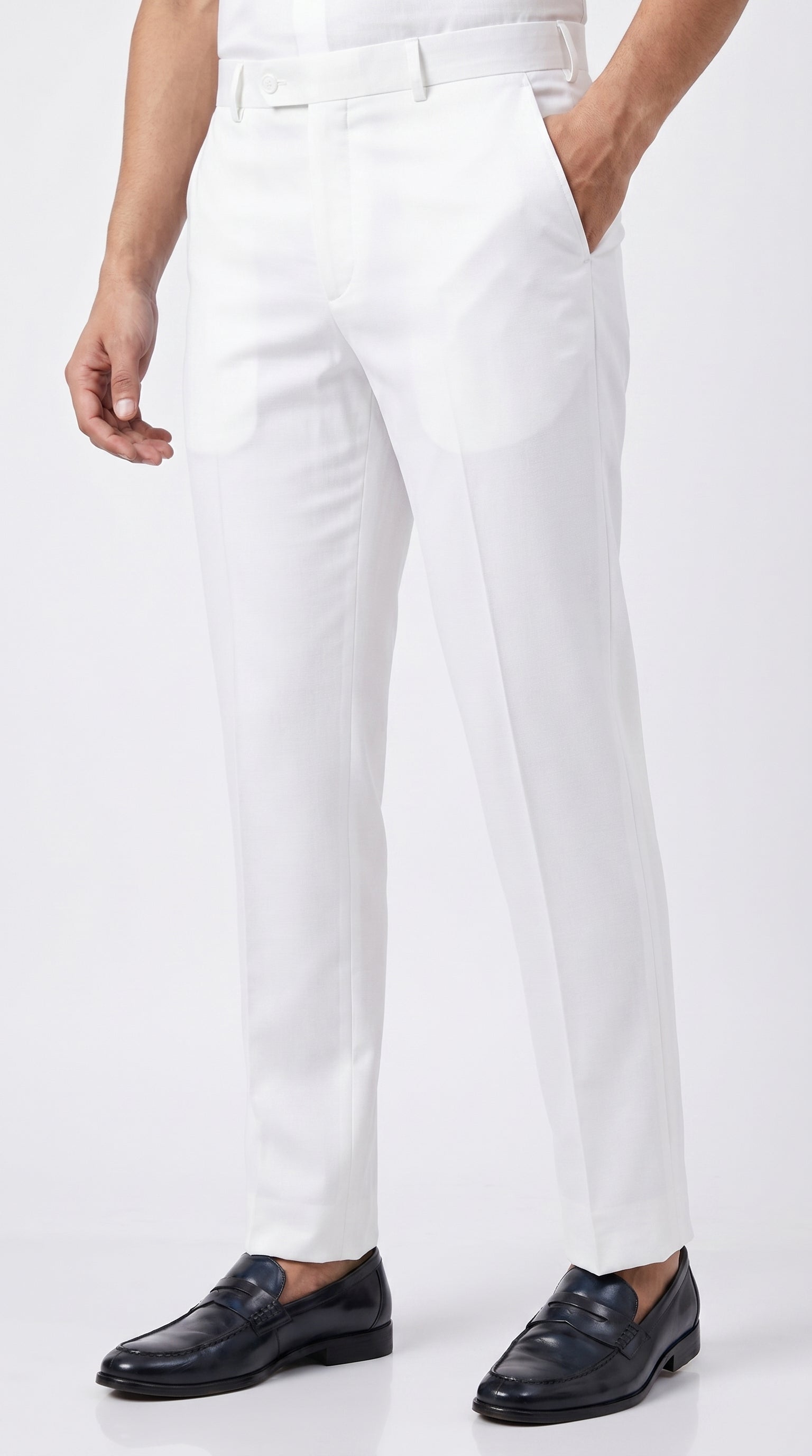 WHITE FORMAL TROUSER