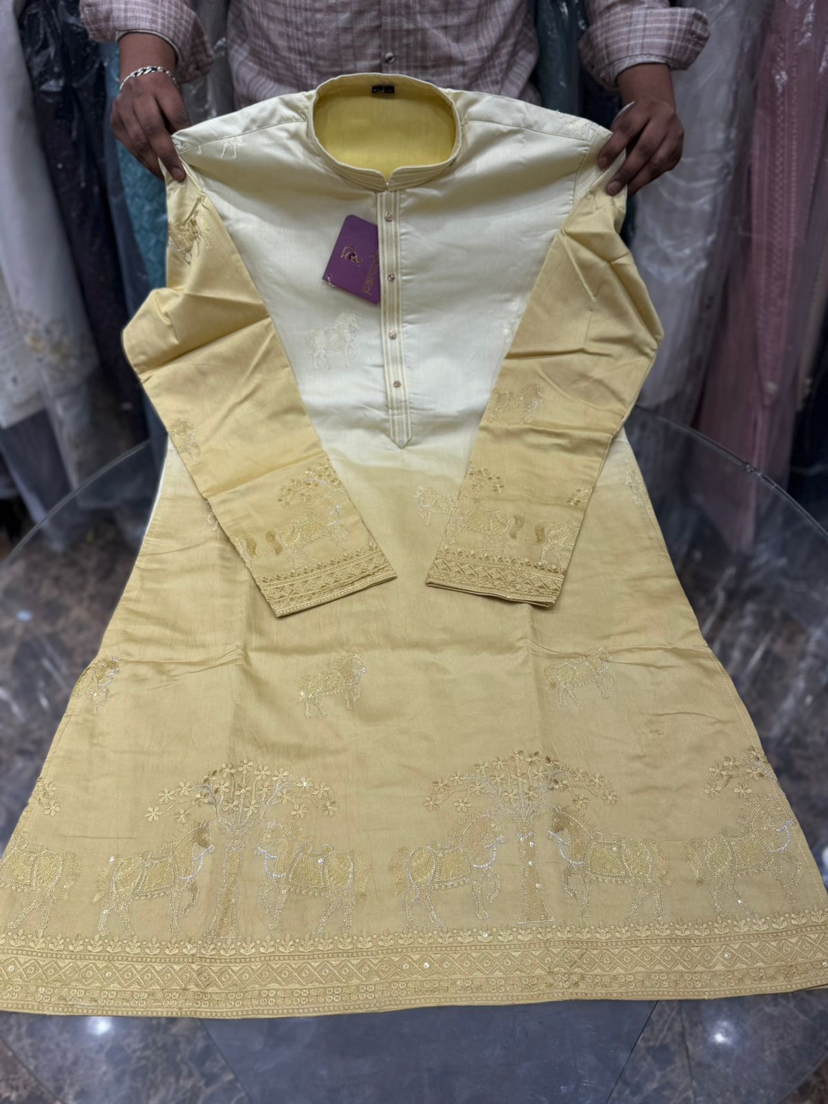 DOUBLE SHADED DESIGNER KURTA