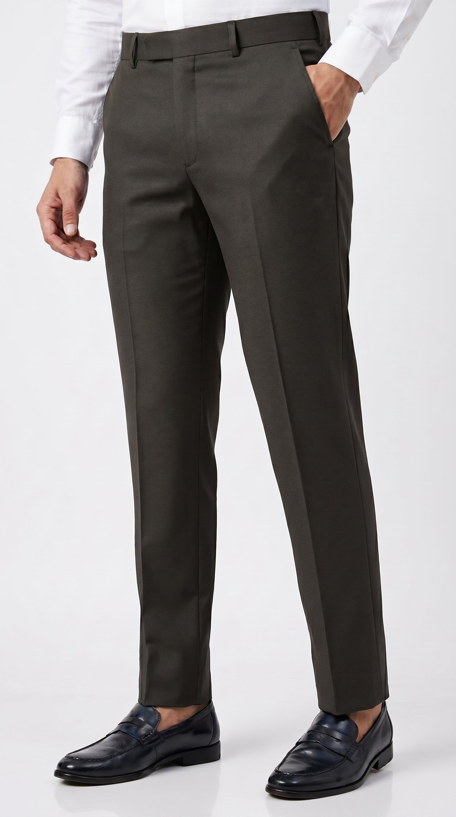 OLIVE GREEN FORMAL PANT