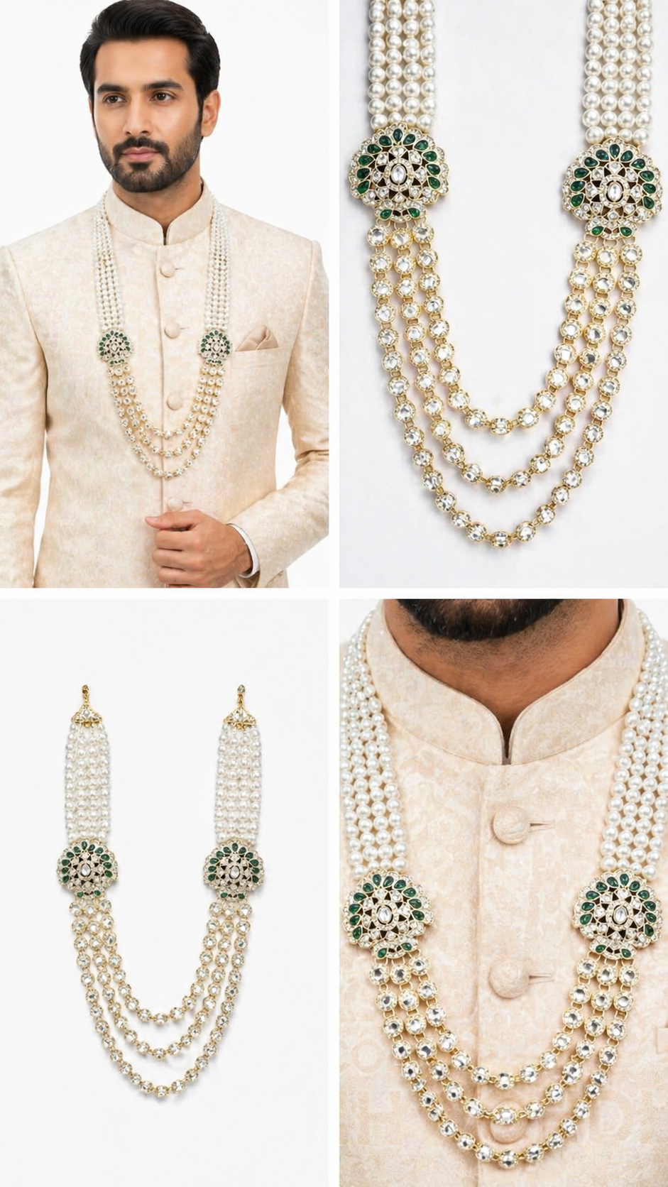 Elite Victorian-Style Kundan Grooming Necklace