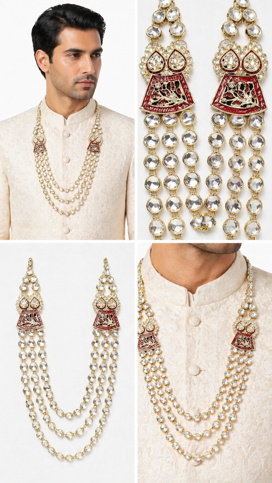 The Marwar Meenakari & Kundan Groom’s Mala