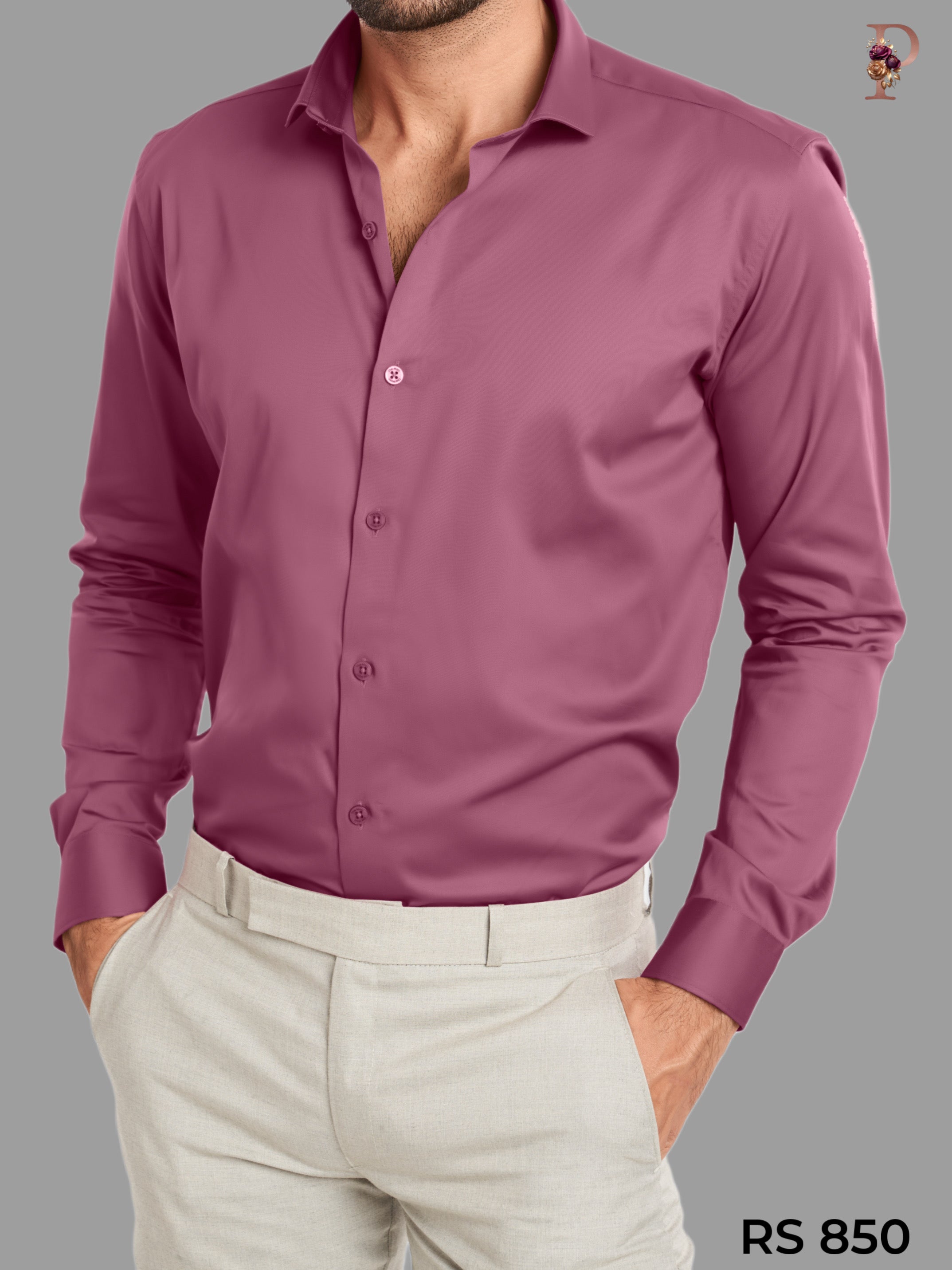 SATIN FORMAL SHIRT