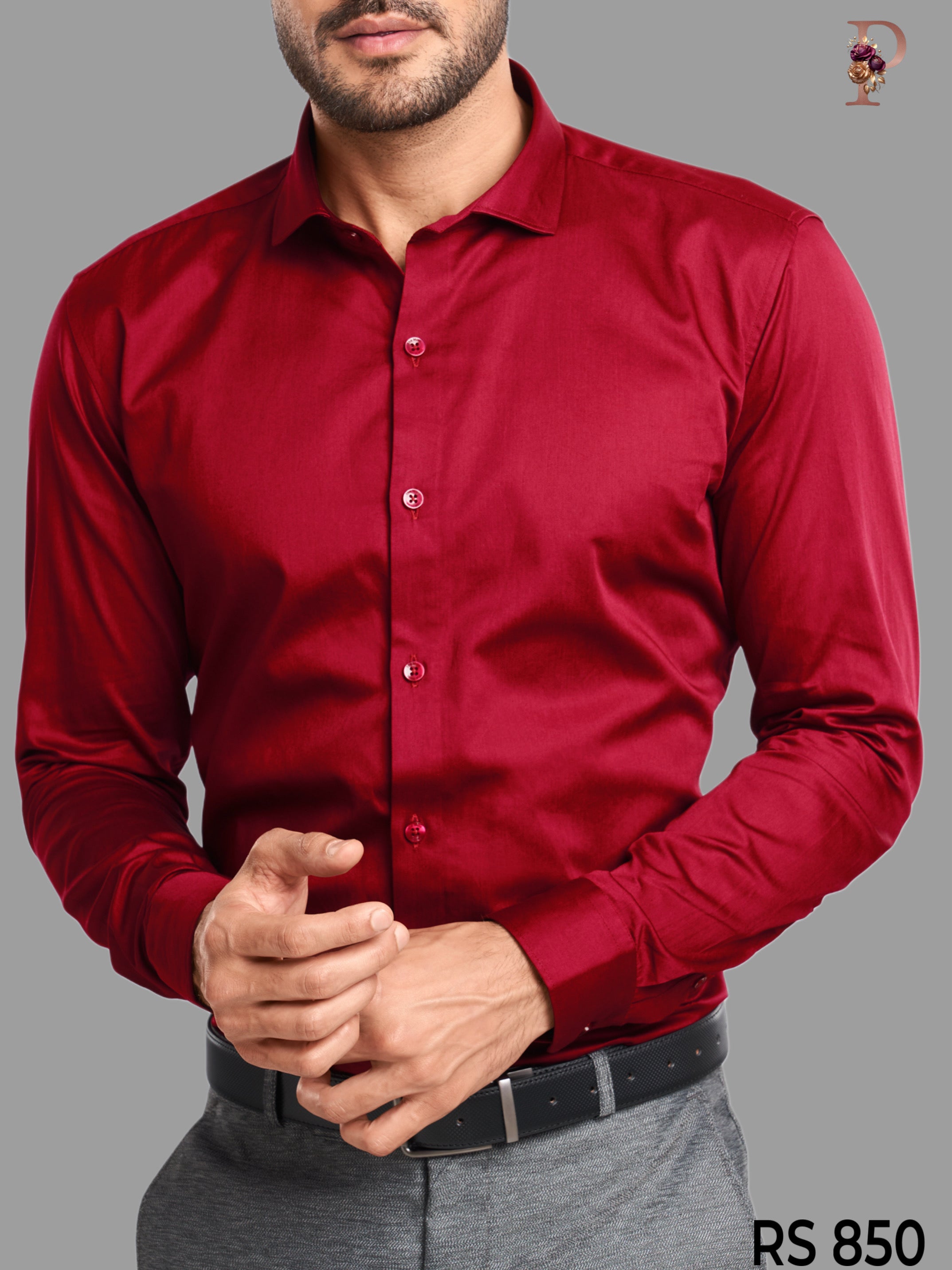 SATIN FORMAL SHIRT