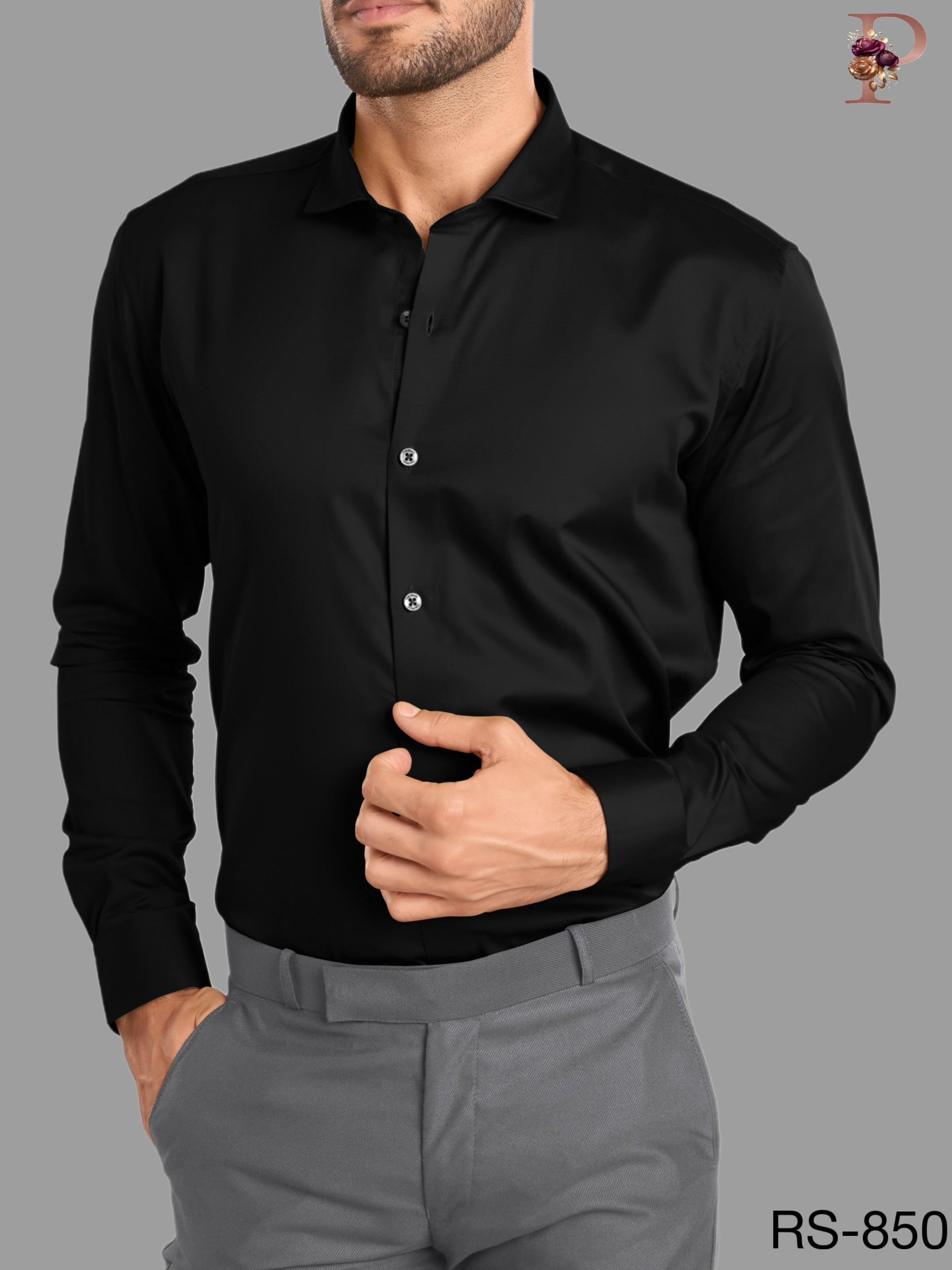 FORMAL SHIRT IN BLACK COLOUR