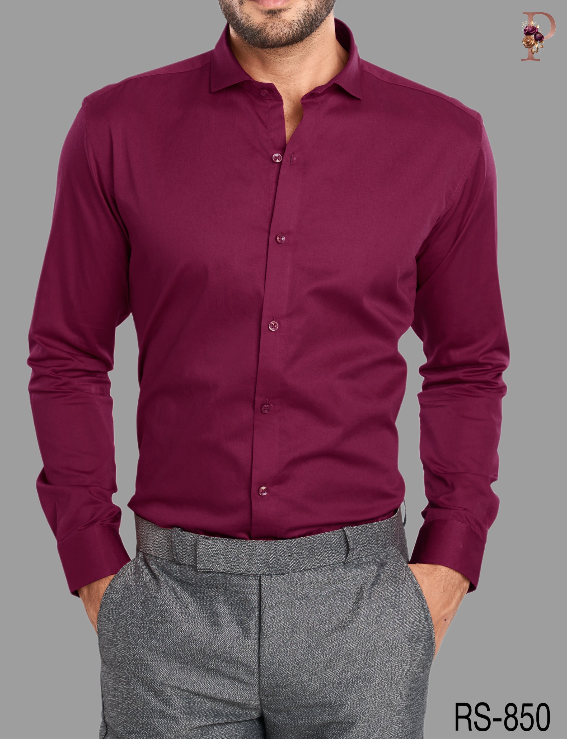 SATIN FORMAL SHIRT