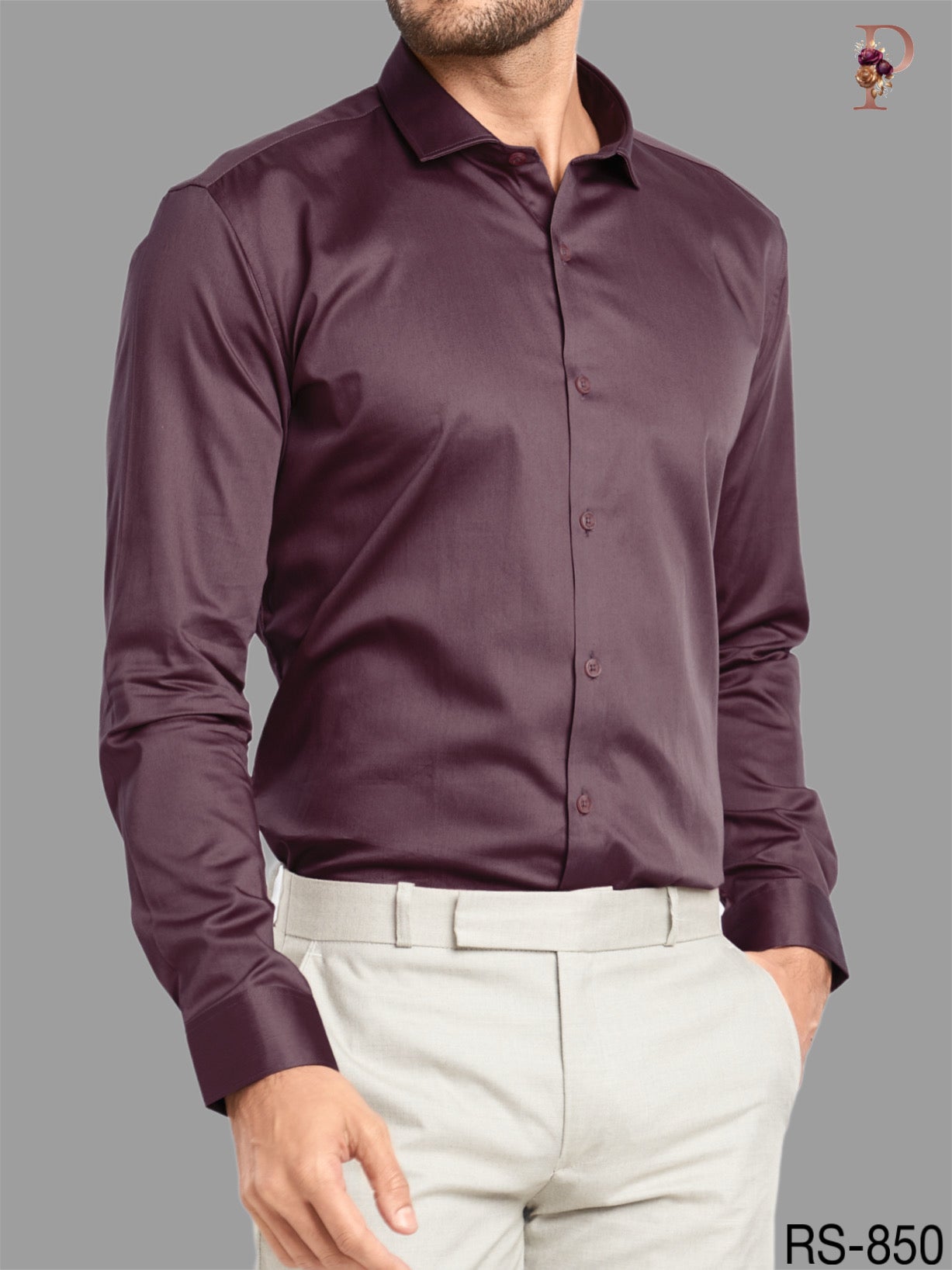 SATIN FORMAL SHIRT