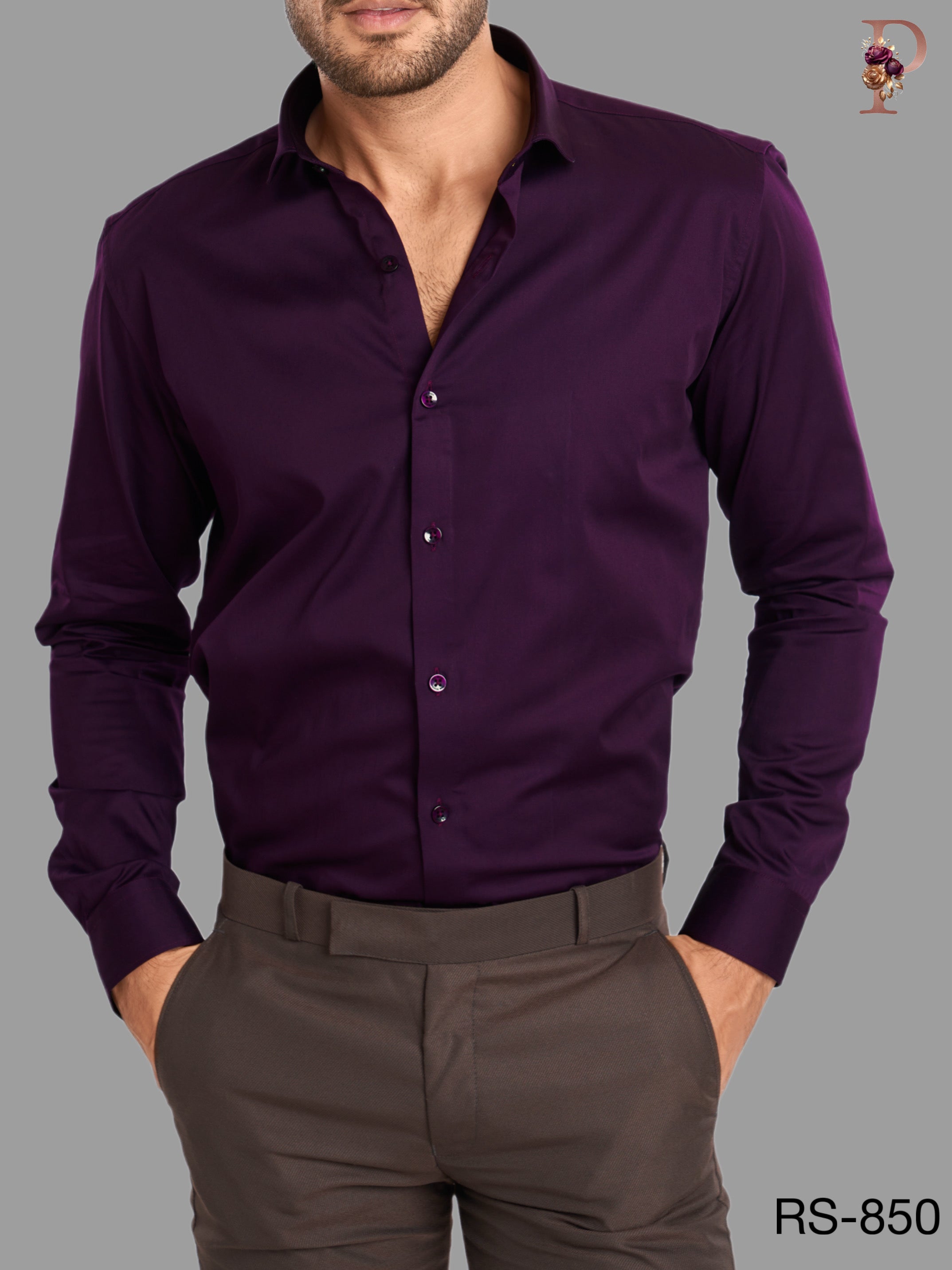 SATIN FORMAL SHIRT