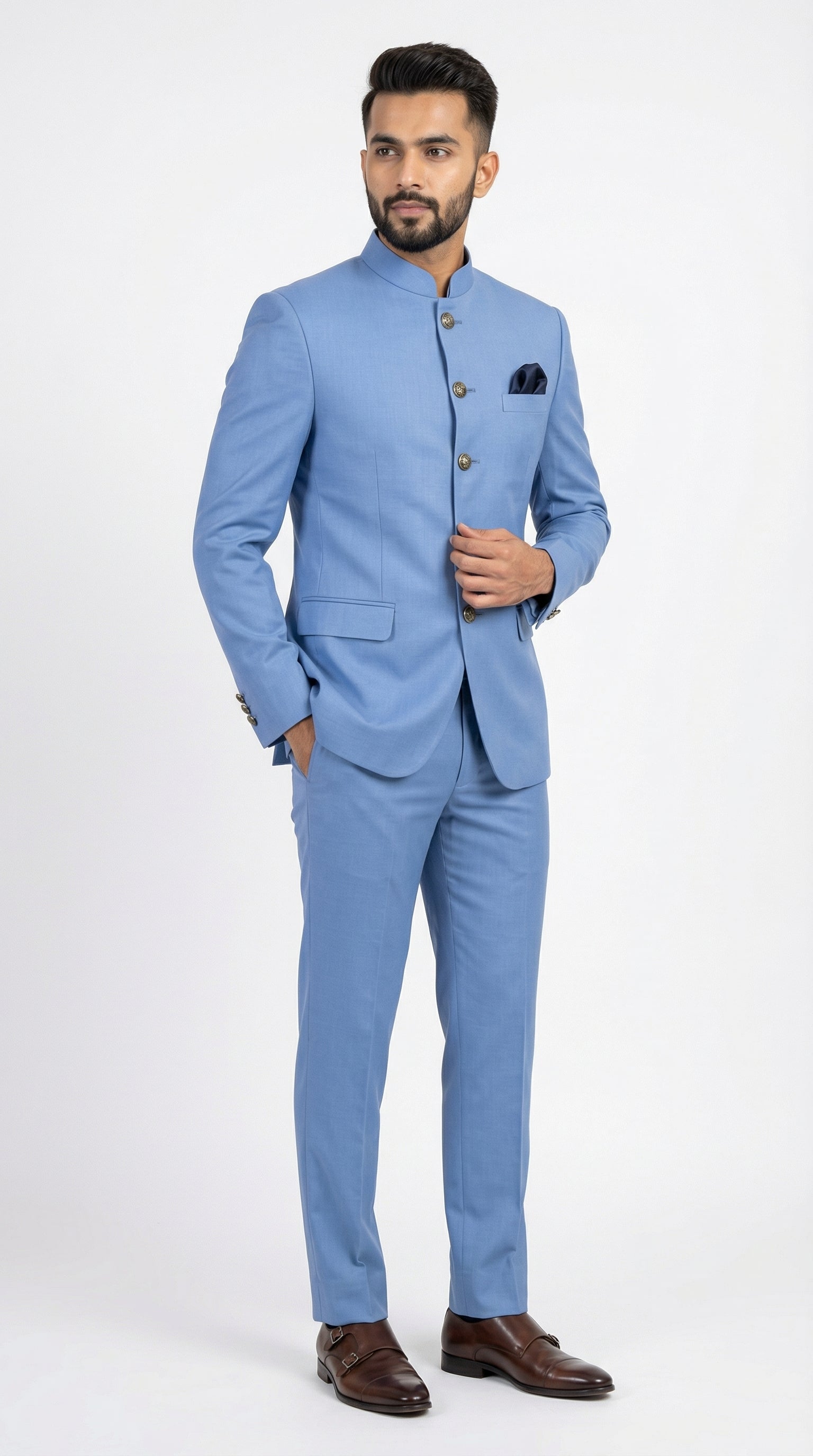 POWDER BLUE METTY JODHPURI