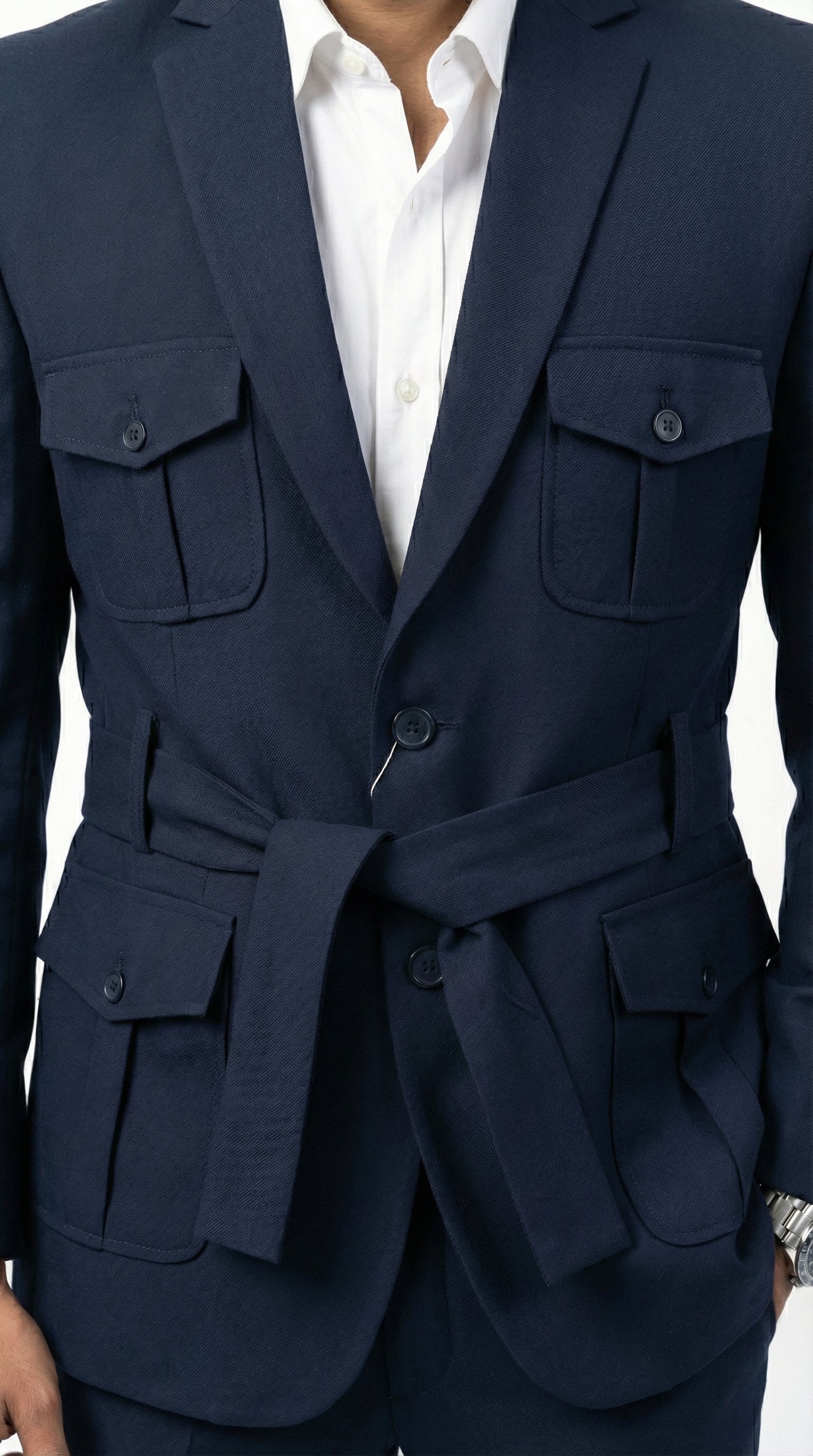 FEATHER TOUCH KOREAN BLAZER BLUE