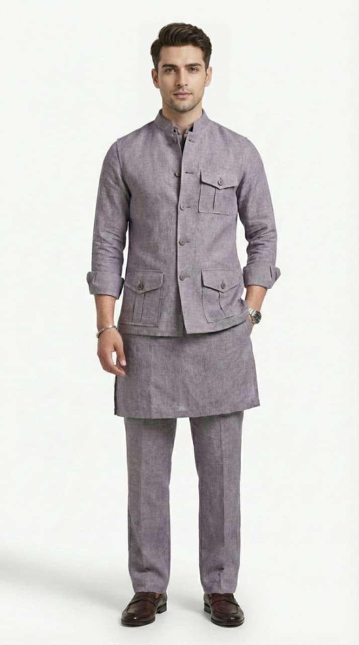 LAVENDER LINEN KOTI SET