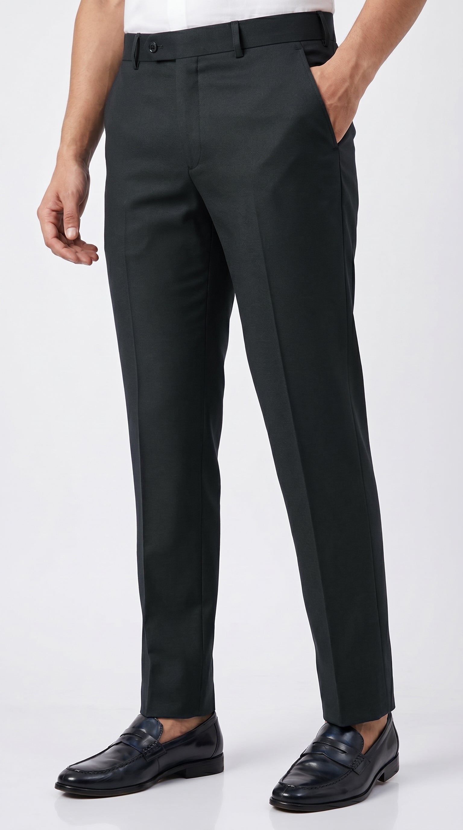 BOTTLE GREEN FORMAL PANT