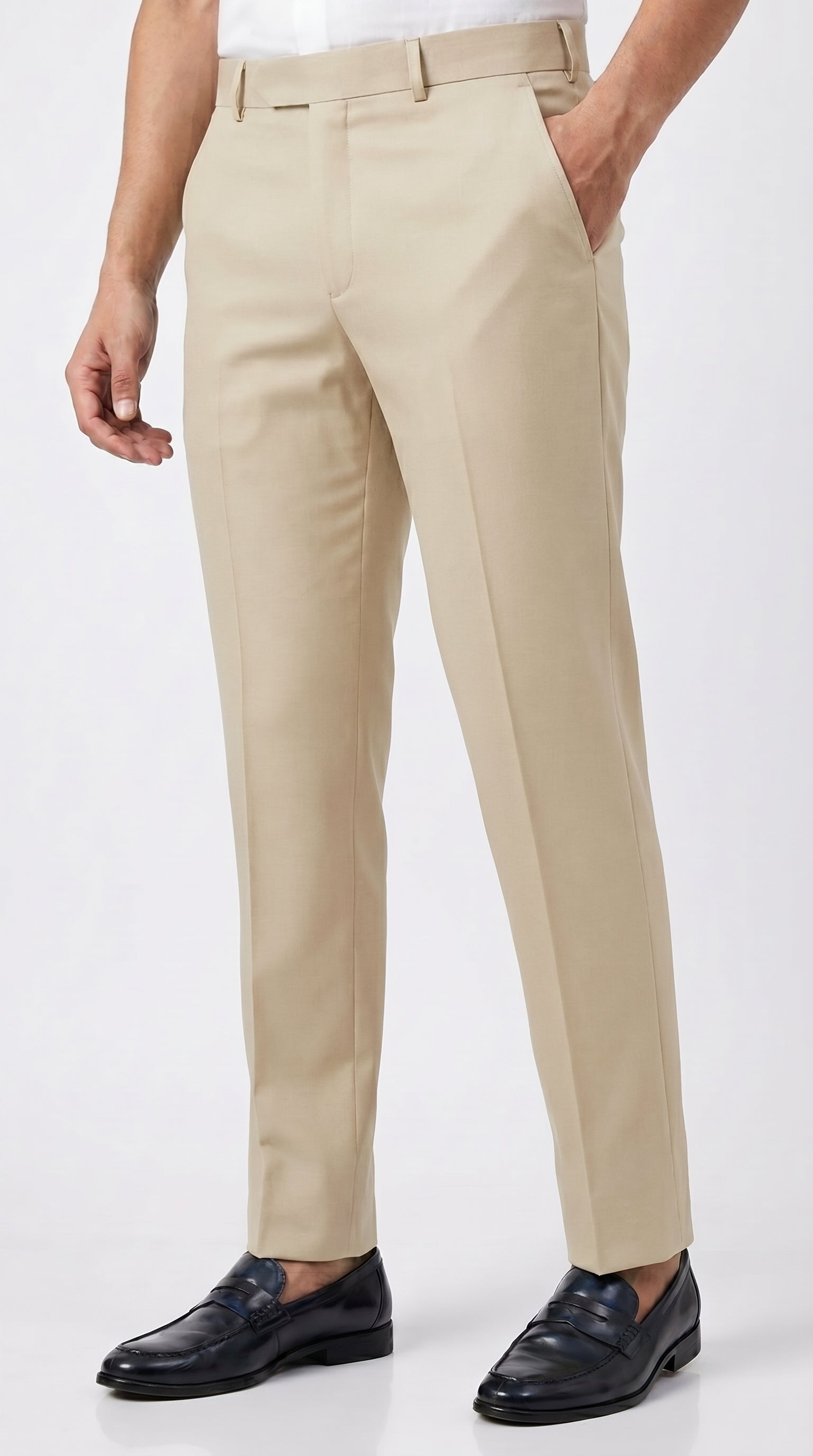 BEIGE FORMAL TROUSER