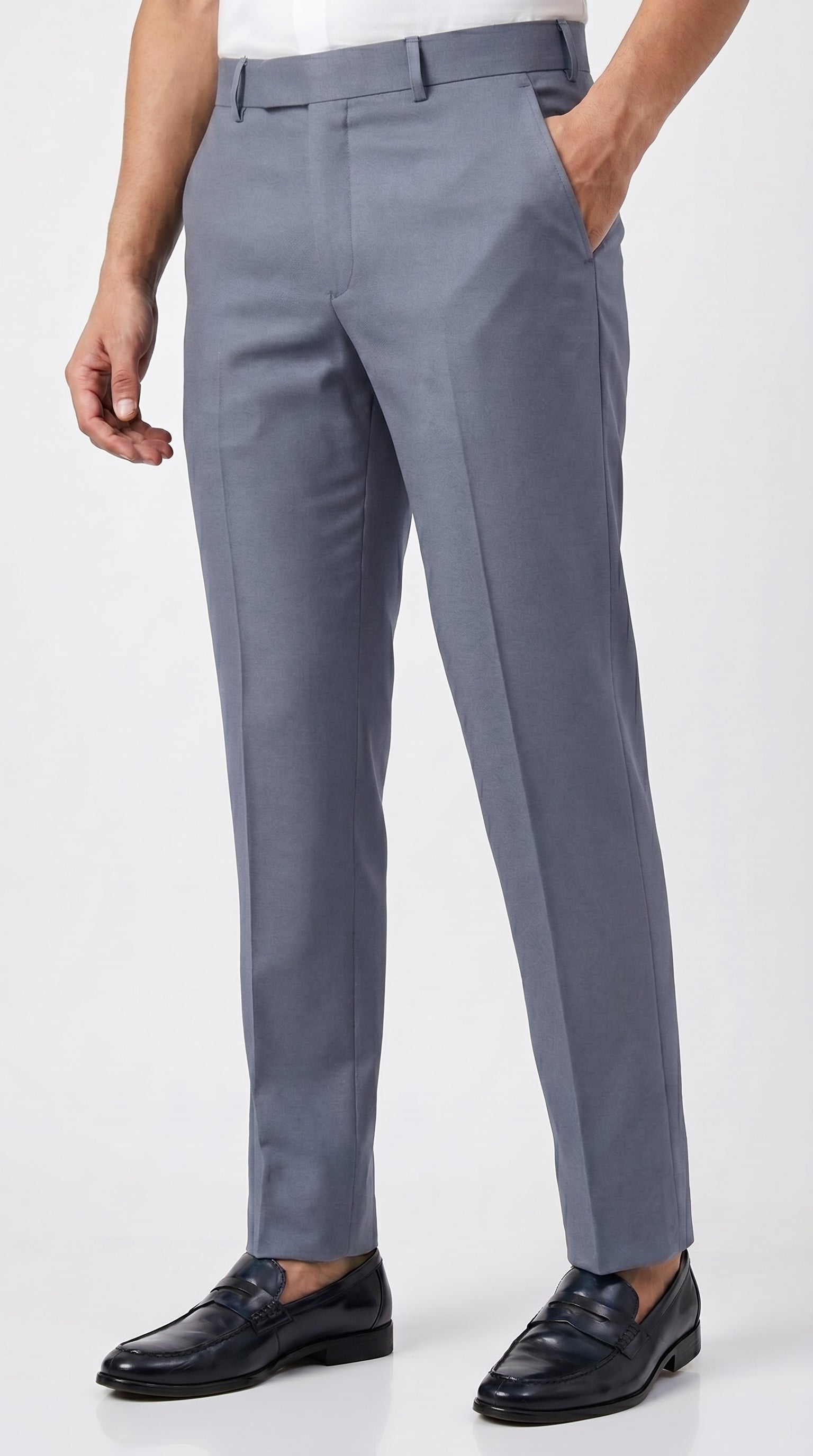 GREY FORMAL TROUSER